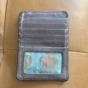 HOBO Gray Leather Wallet